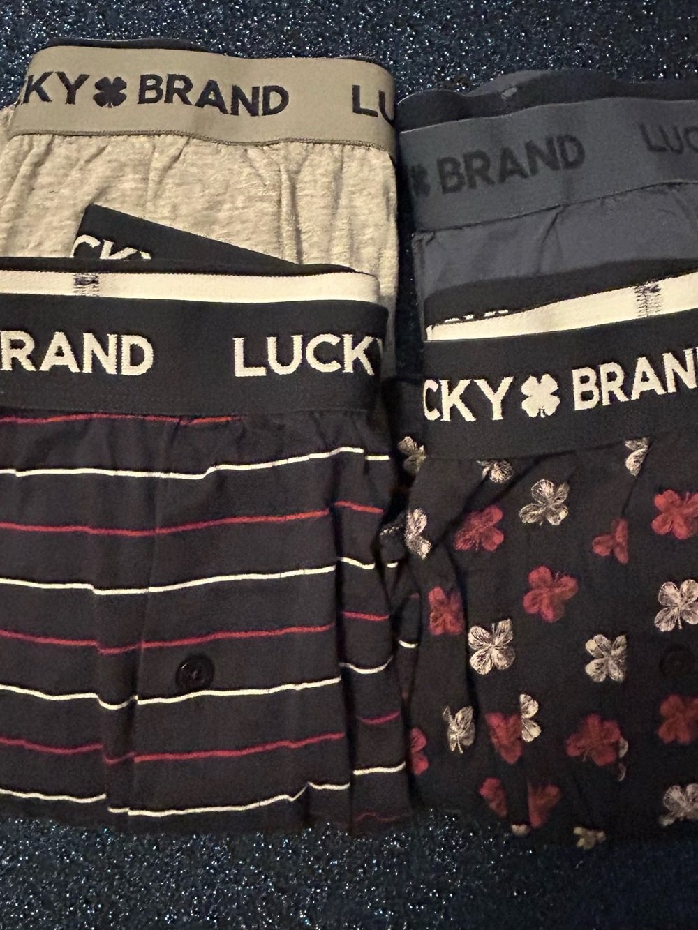 Lucky Brand Men’s Boxers XL 4 Pack 100% Cotton New Soft